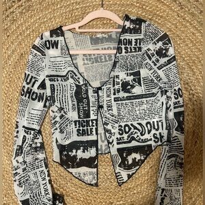 Garage mesh flyaway long sleeve